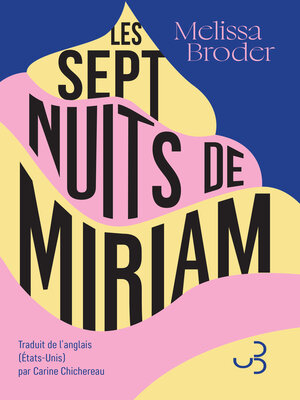 cover image of Les Sept Nuits de Miriam